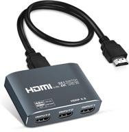 🔀 алюминиевый hdmi2.0b переключатель 3 порта @ 60 гц, avedio links 3 в 1 выход hdmi переключатель, поддерживает hdcp 2.2, ultrahd, hdr 10, 18gbps, 4k hdmi селекторный переключатель для игровых консолей, fire stick логотип