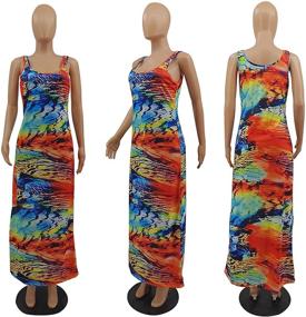 img 1 attached to Womens Tie Dye Maxi Dresses Women's Clothing for Dresses