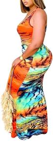 img 3 attached to Womens Tie Dye Maxi Dresses Women's Clothing for Dresses