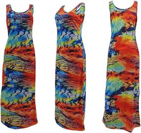 img 2 attached to Womens Tie Dye Maxi Dresses Women's Clothing for Dresses