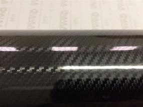 img 1 attached to 🚗 VViViD Epoxy High Gloss Carbon Fiber Automotive Vinyl Wrap: Ultimate Black, 1ft x 5ft