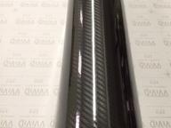 🚗 vvivid epoxy high gloss carbon fiber automotive vinyl wrap: ultimate black, 1ft x 5ft logo