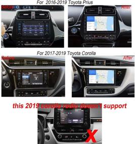 img 3 attached to 🚗 SYGAV Android 10 Carplay and Android Auto Stereo for Toyota Corolla 2017 2018 2019, 9-Inch Touch Screen GPS Navigation Head Unit