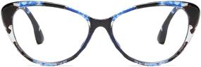 img 4 attached to 👓 AMOMOMA Elegant Cat Eye Women's Progressive Multifocal Blue Light Blocking Reading Glasses - AM6013