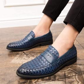 img 2 attached to 👞 Stylish LSLO Loafers: Men's Wedding Designer Pattern Shoes, Perfect for Loafers & Slip-Ons