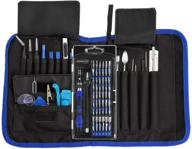 complete 81-in-1 portable pro tech toolkit - ideal for electronics repair: smartphone, computer, tablet, iphone, ipad, pc, ipod- includes magnetic driver kit and portable bag logo