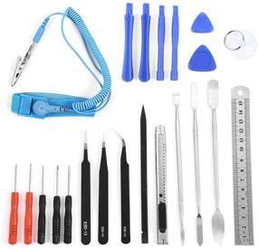 img 2 attached to Complete 81-in-1 Portable Pro Tech Toolkit - Ideal for Electronics Repair: Smartphone, Computer, Tablet, iPhone, iPad, PC, iPod- Includes Magnetic Driver Kit and Portable Bag