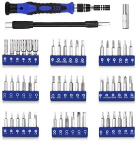 img 3 attached to Complete 81-in-1 Portable Pro Tech Toolkit - Ideal for Electronics Repair: Smartphone, Computer, Tablet, iPhone, iPad, PC, iPod- Includes Magnetic Driver Kit and Portable Bag