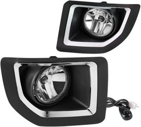 img 4 attached to DNA Motoring FL-ZTL-187-CH Bumper Fog Lights W/Switch [For 15-16 GMC Sierra]