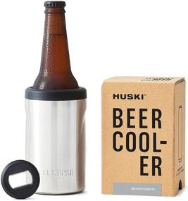 img 4 attached to 🍺 Huski Beer Cooler 2.0 - Premium Can and Bottle Holder, Triple Insulated Marine Grade Stainless Steel - Detachable 3-in-1 Opener - Doubles as a Tumbler - Perfect Gifts for Beer Enthusiasts (Stainless Steel)