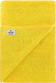 img 1 attached to 🌟 Premium Oversized Turkish Bath Towel by American Soft Linen - 40x80 Inch, Luxury Ringspun Cotton, Maximum Softness & Absorbency, 650 GSM - Lemon Yellow