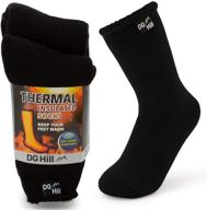 🧦 keep your kids warm and cozy with dg hill (2pk) kids thermal winter socks: insulated heated boot socks for cold weather, girls and boys logo