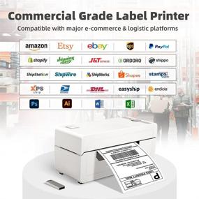 img 3 attached to 🖨️ Optimized for SEO: Phomemo PM-246 Pro High-Speed Desktop Thermal Label Printer for Shipping Packages and Barcodes, USPS and UPS Compatible, Inkless 4x6 Label Printing