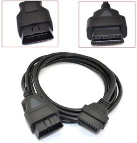 img 3 attached to 🔌 iKKEGOL 9.8ft 3M OBDII Extension Cable - 16 Pin Car Male to Female Diagnostic Extender