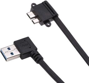 img 3 attached to Угловой кабель SMAYS USB 3.0 в Micro B для внешнего жесткого диска Toshiba - кабель питания и передачи данных