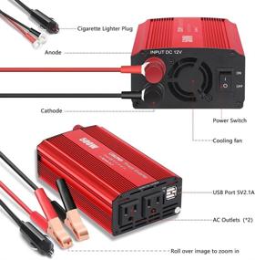 img 2 attached to Soyond 500W Power Inverters12V DC To AC Inverter 4