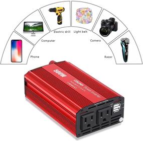 img 1 attached to Soyond 500W Power Inverters12V DC To AC Inverter 4