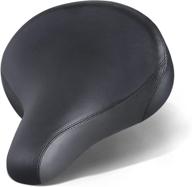 🚲 rounexes oversize comfort bike seat: extra wide universal fit, cushioned memory foam, waterproof & sweat proof saddle logo