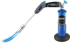 img 1 attached to 🔥 Enhance Your Gas Welding Experience with BLUEFIRE Propane MAPP MAP Pro Handheld Torch Stand Base and Fuel Gas Bottle Stabilizer