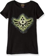 👚 stunning nintendo girls' zelda soaring triforce graphic tee – a must-have for zelda fans! logo