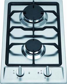 img 1 attached to 🔥 Ramblewood GC2-43N: High Efficiency 2 Burner Gas Cooktop (Natural Gas), ETL Safety Certified - Premium Quality Kitchen Appliance