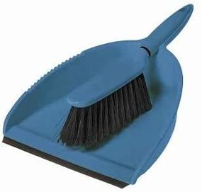 img 1 attached to 🌿 Greener Cleaner Dustpan & Brush Set: Eco-friendly Cleaning Kit - Blue, One Size