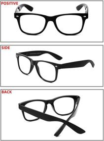 img 1 attached to 👓 Blue Light Blocking Reading Glasses: Premium 4 Pack Computer Readers for Men and Women with Fashionable Design and Spring Hinge