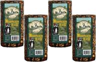🍃 ultimate woodpecker delight: 4 pack of mr. bird woodpecker feast cylinder 1lb. 14 oz. logo