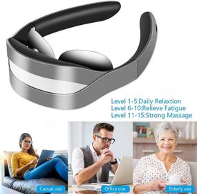 img 3 attached to 🎁 Deep Tissue Electric Pulse Neck Massager for Pain Relief - 5 Modes, 10 Levels - Ideal Gift for Christmas, Birthdays, Family & Friends