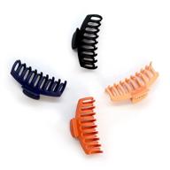 💇 extra large hair clips for thick hair - big long jaw hair clips for women and girls with strong hold - pack of 4 logo