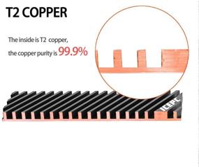 img 3 attached to 🔥 IcePC M.2 PCIe NVMe 2280 SSD with Graphene Coating Copper Heatsink - High Performance SSD Cooler for Laptop PC 2280 NGFF Solid State Disk (70x20x4mm) with Thermal Pad