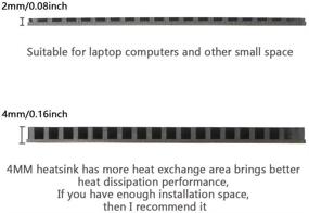 img 2 attached to 🔥 IcePC M.2 PCIe NVMe 2280 SSD with Graphene Coating Copper Heatsink - High Performance SSD Cooler for Laptop PC 2280 NGFF Solid State Disk (70x20x4mm) with Thermal Pad