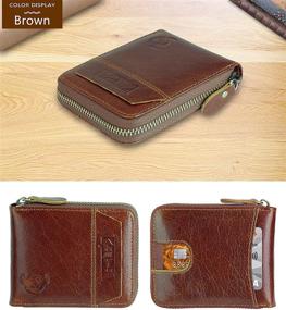 img 3 attached to 👜 Premium Admetus Cowhide Leather Zippered Men's Accessories: Wallets, Card Cases & Money Organizers