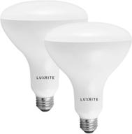 luxrite lr31822 14w led dimmable bulb logo