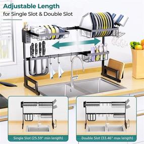 img 2 attached to Adjustable 25 6≤Sink Size≤33 5 Stainless Saving Matte