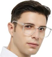 👓 men's large light square reading glasses with flexible spring hinge - wemootants logo