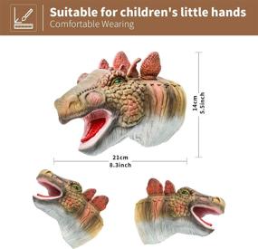 img 1 attached to 🦖 Yolococa Tyrannosaurus Stegosaurus: Interactive Educational Dinosaur Toy