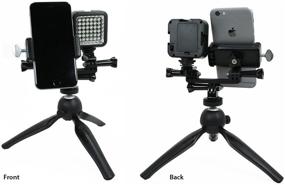 img 2 attached to Livestream Gear - Smartphone & LED Light Tripod for Live Streaming on Facebook, YouTube, and More. Supports Regular Sized Devices & Sport Cameras (Md. Device & LED Tripod)