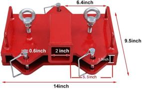 img 2 attached to 🚜 Hodenn 2 inch Forklift Hitch Receiver: Enhance Efficiency with Dual Pallet Fork Adapter