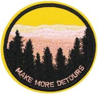 munan embroidered patches detours applique logo