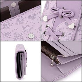img 1 attached to 💕 Women's Large Capacity Pink PU Leather UTO Wallet with Card Holder, Phone Case, Zipper Pocket, and Clutch Purse - Model 204