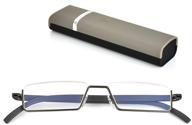 👓 enhance your reading experience with half-frame blue light blocking glasses for women and men logo