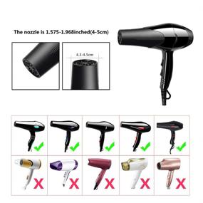 img 1 attached to 💇 Salon Grade Universal Hair Dryer Diffuser Attachment - Lightweight Foldable Portable Design, Fit Most Blow Dryers - Black