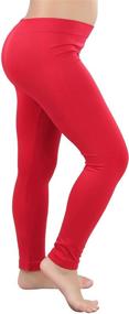 img 4 attached to 👖 Girls' Clothing: ToBeInStyle Nylon Spandex Full-Length Leggings