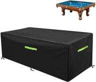 🎱 gemitto pool table cover - waterproof polyester fabric, snooker billiard protection, 7/8/9 ft size (102x53x32in) logo