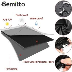 img 2 attached to 🎱 GEMITTO Pool Table Cover - Waterproof Polyester Fabric, Snooker Billiard Protection, 7/8/9 ft Size (102x53x32in)