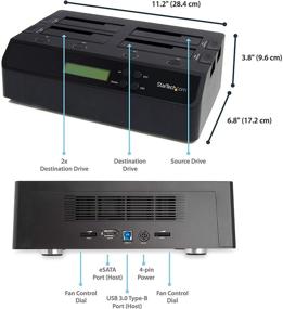 img 2 attached to 💾 Высокоскоростная 4-х отсековая USB 3.0 eSATA в SATA станция для копирования на жесткие диски