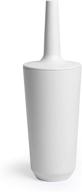 🚽 white umbra corsa toilet brush set with holder logo