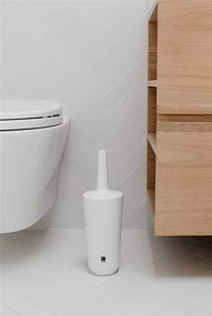 img 3 attached to 🚽 White Umbra Corsa Toilet Brush Set with Holder