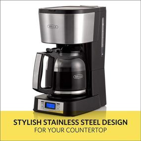 img 3 attached to ☕ BELLA (14755) 12 Cup Coffee Maker: Selectable Brew Strength, Stainless Steel with Single Cup Option